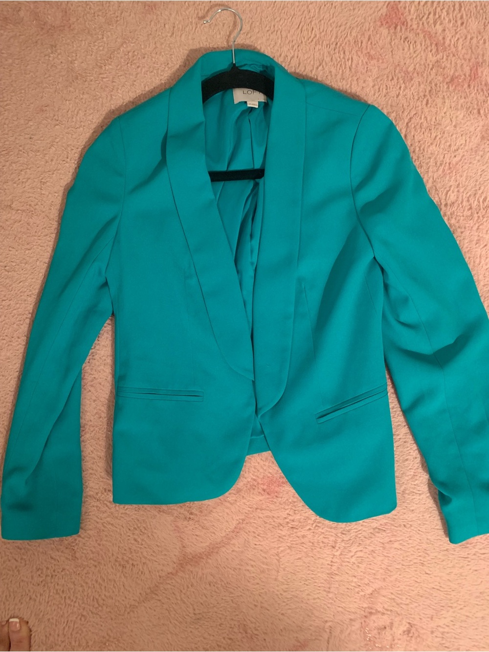 LOFT Teal Open-Front Blazer Jacket